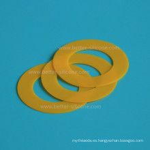Arandela moldeada modificada para requisitos particulares del anillo de goma de silicona